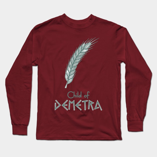 Child of Demetra – Percy Jackson inspired design Long Sleeve T-Shirt by NxtArt